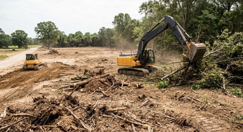 Parking Lot Land Clearing in Katy, TX